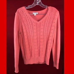 St. John Bay pink sweater